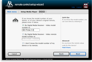 Acoustic Research Xsight Touch Wizard