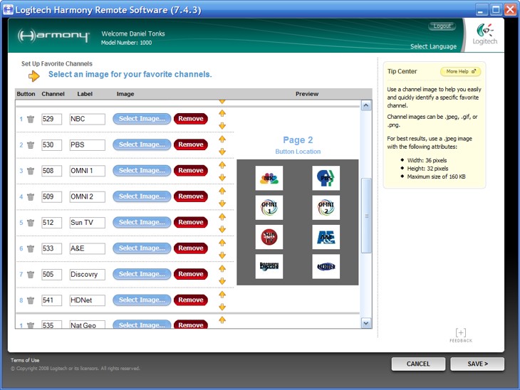 Logitech Harmony Software